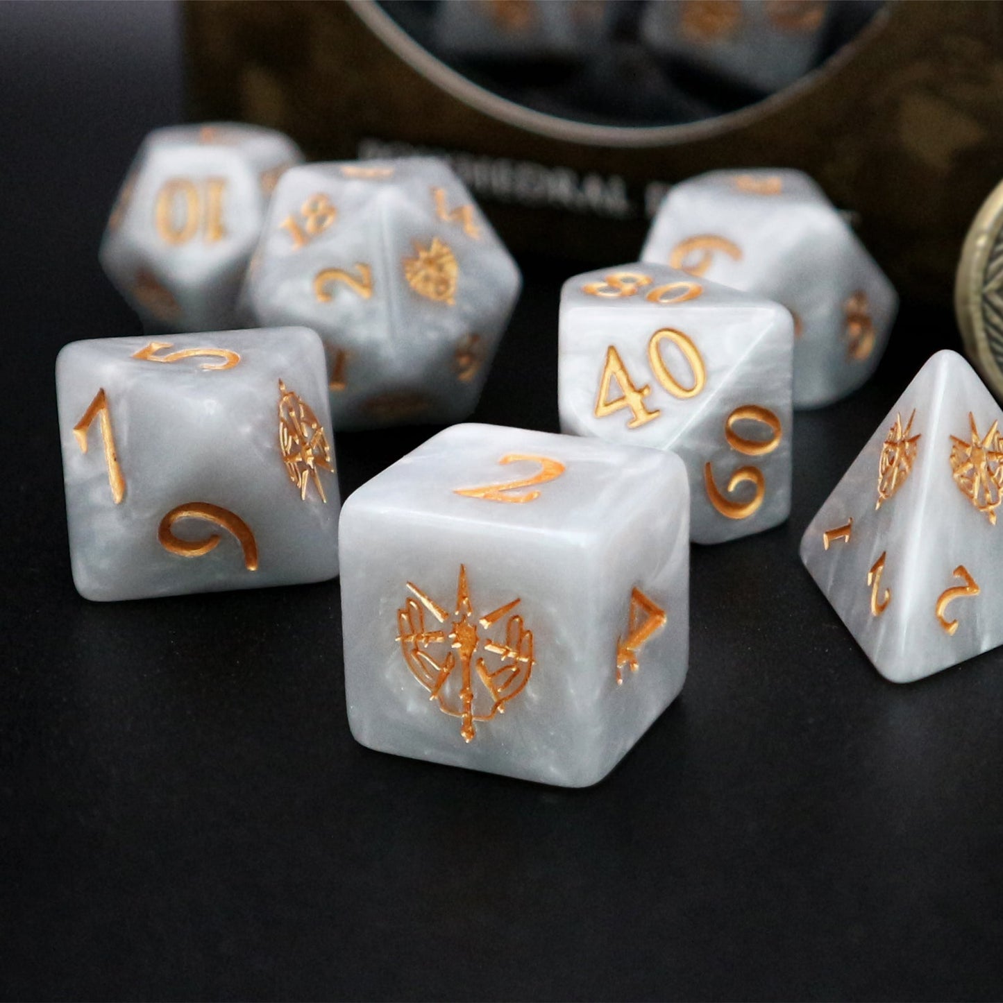 Artefact Games: Polyhedral Dice Set - Cleric Dice