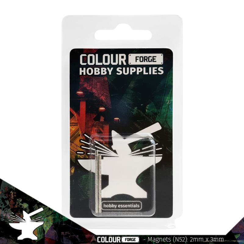 The Colour Forge: Neodymium Magnets 2x3mm (N52) (50)