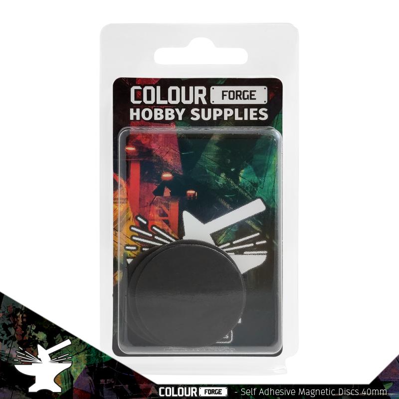 The Colour Forge: Self-adhesive magnetic discs 40mm x5