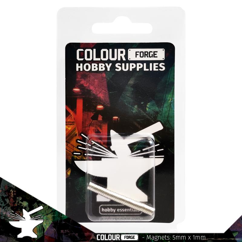 The Colour Forge: Neodymium Magnets 5x1mm (N35) (40)