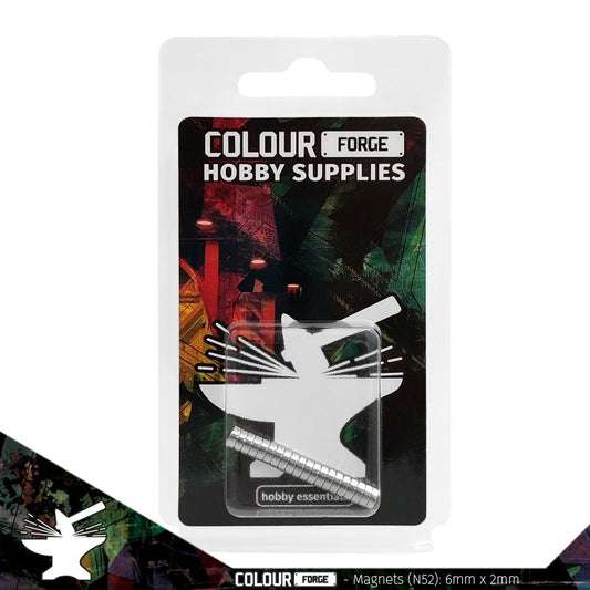 The Colour Forge: Neodymium Magnets 6x2mm (N52) (20)