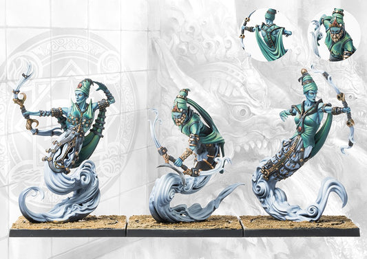 Conquest: Sorcerer Kings: Windborn Djinn (with Bows) (Pronounced "Jinn")
