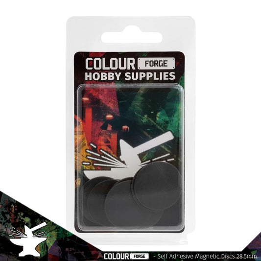 The Colour Forge: Self-adhesive magnetic discs 28.5mm x10