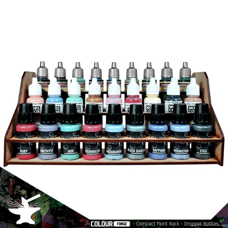 The Colour Forge: Compact Paint Rack (Dropper Bottle)