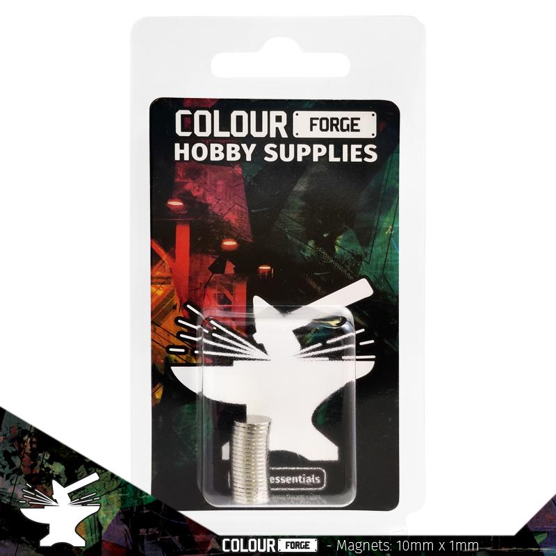 The Colour Forge: Neodymium Magnets 10x1mm (N40) (20)