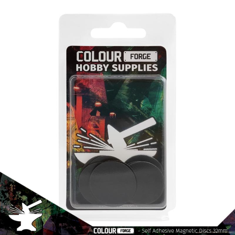 The Colour Forge: Self-adhesive magnetic discs 32mm x10