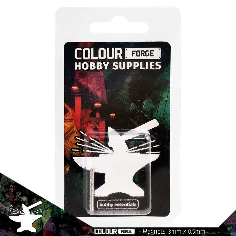 The Colour Forge: Neodymium Magnets 3x0.5mm (N35) (50)